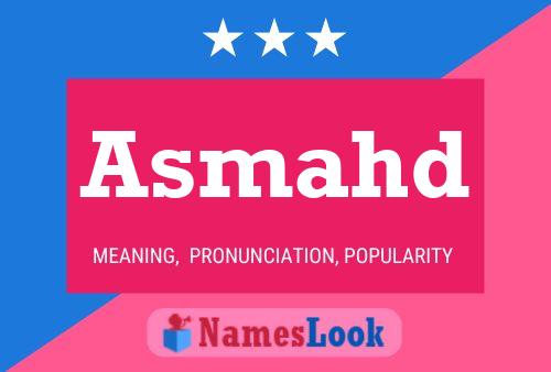 Asmahd Name Poster