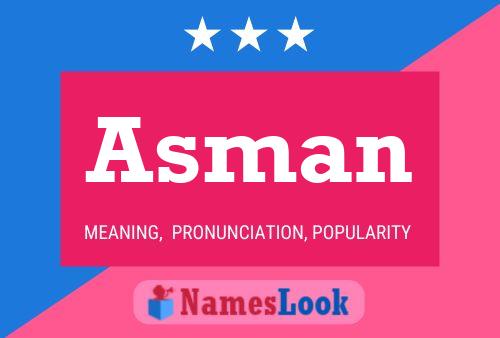 Asman Name Poster