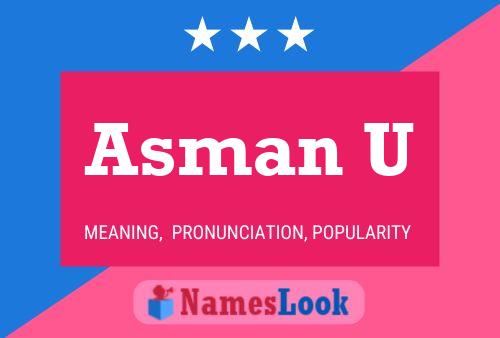 Asman U Name Poster