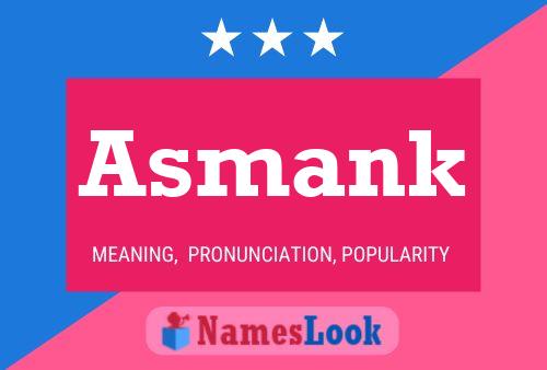 Asmank Name Poster