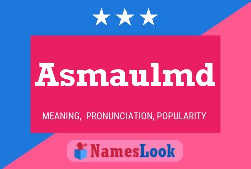 Asmaulmd Name Poster