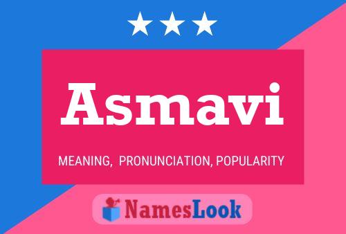 Asmavi Name Poster