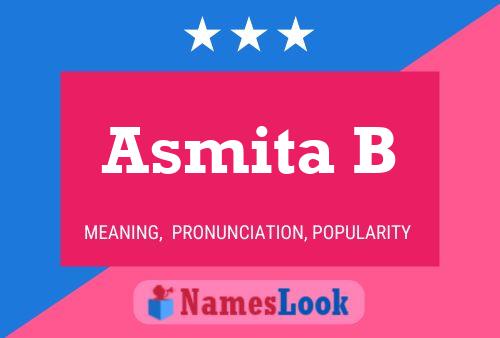 Asmita B Name Poster