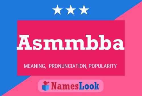 Asmmbba Name Poster