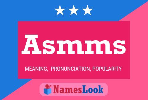 Asmms Name Poster