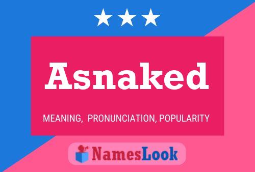 Asnaked Name Poster