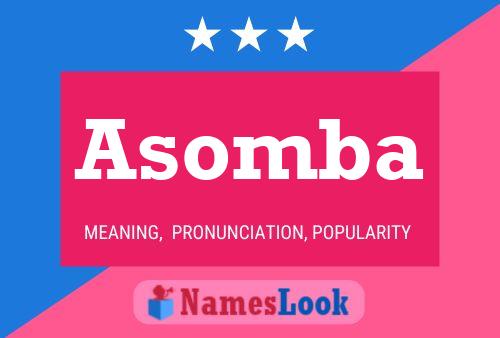 Asomba Name Poster