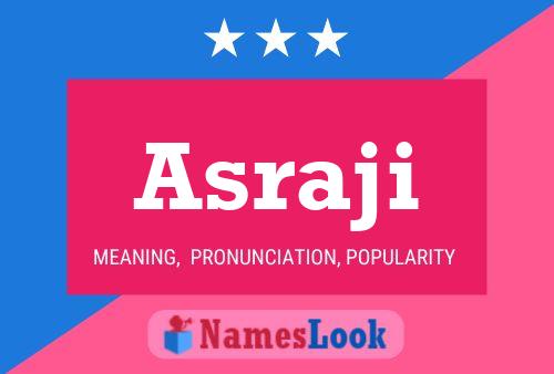 Asraji Name Poster