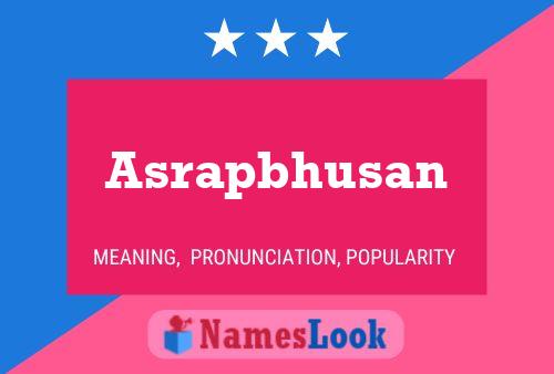 Asrapbhusan Name Poster