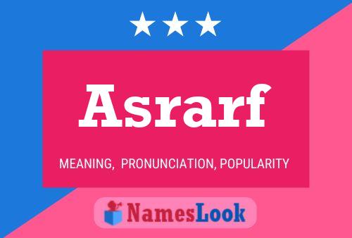 Asrarf Name Poster