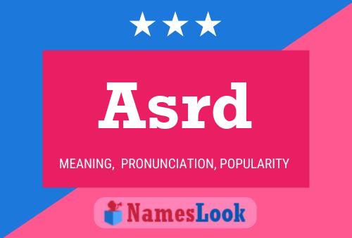 Asrd Name Poster