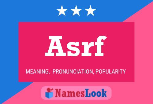 Asrf Name Poster