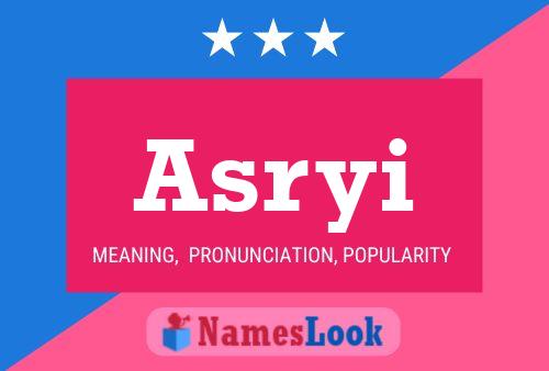 Asryi Name Poster