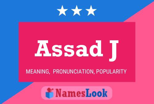 Assad J Name Poster