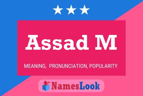 Assad M Name Poster