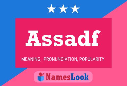 Assadf Name Poster