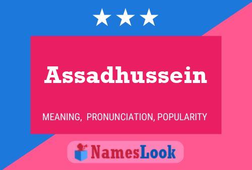 Assadhussein Name Poster