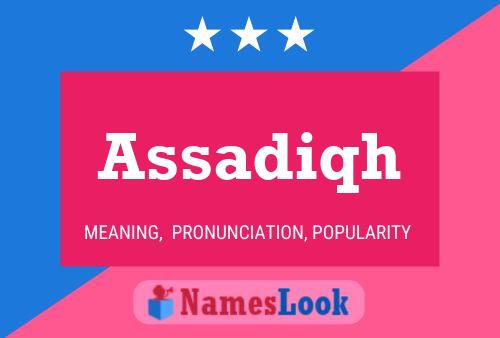 Assadiqh Name Poster