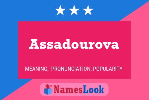 Assadourova Name Poster