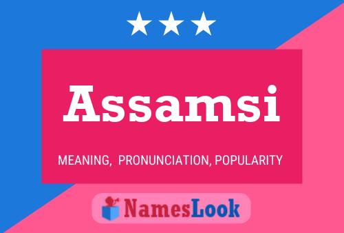 Assamsi Name Poster