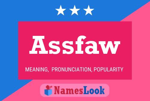 Assfaw Name Poster