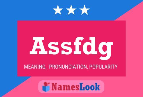 Assfdg Name Poster