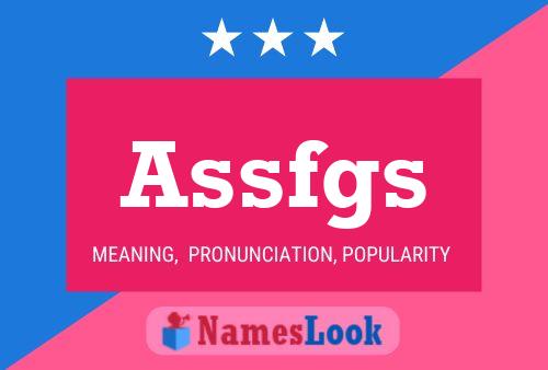 Assfgs Name Poster