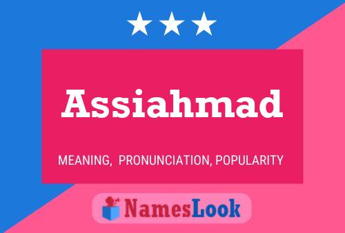 Assiahmad Name Poster