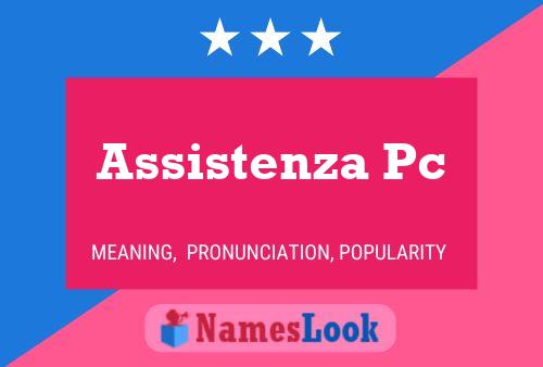 Assistenza Pc Name Poster