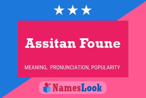 Assitan Foune Name Poster