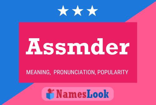 Assmder Name Poster