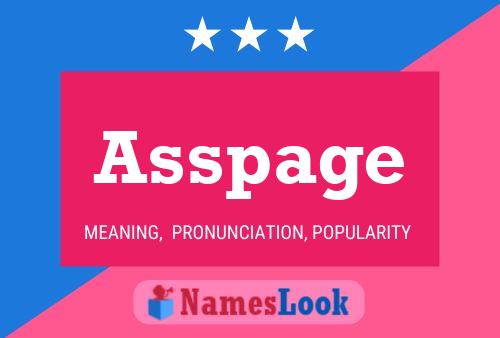 Asspage Name Poster