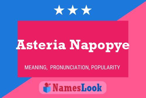 Asteria Napopye Name Poster