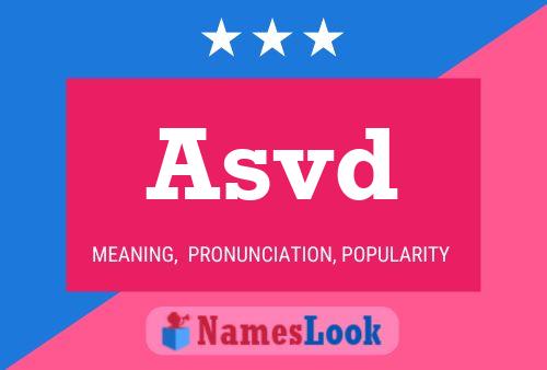 Asvd Name Poster