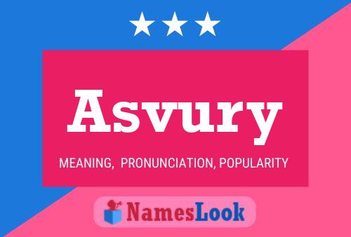 Asvury Name Poster