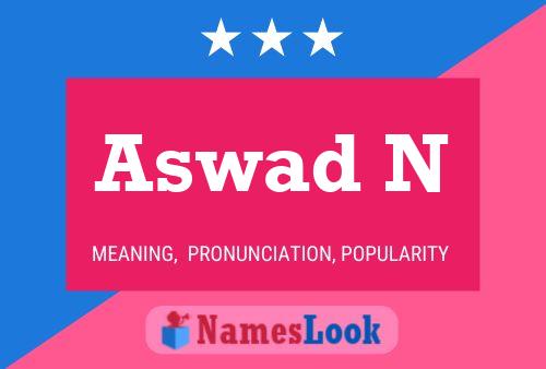 Aswad N Name Poster