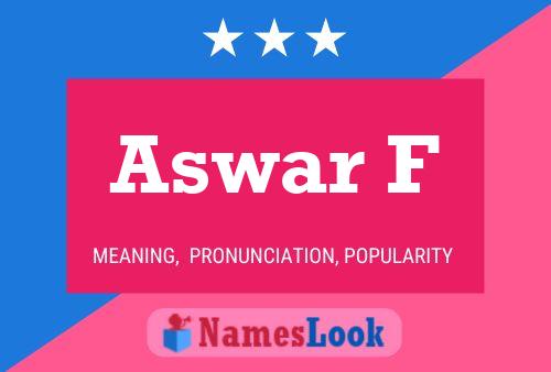 Aswar F Name Poster