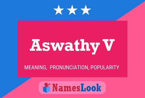 Aswathy V Name Poster