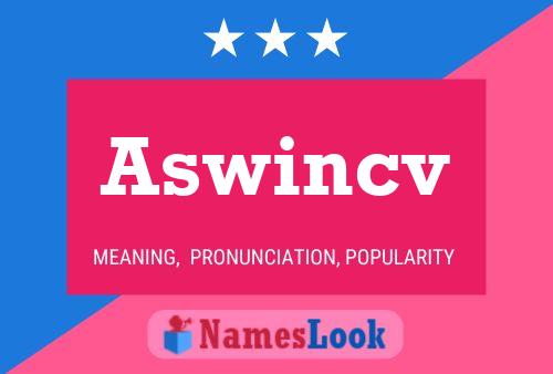 Aswincv Name Poster