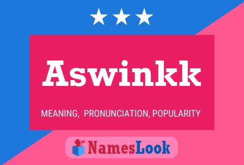 Aswinkk Name Poster