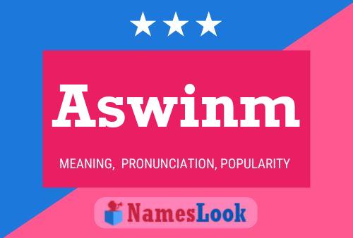 Aswinm Name Poster