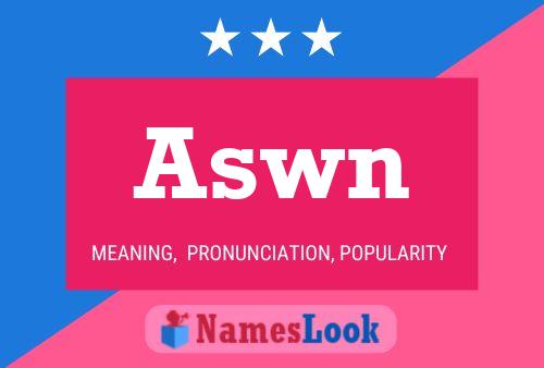 Aswn Name Poster