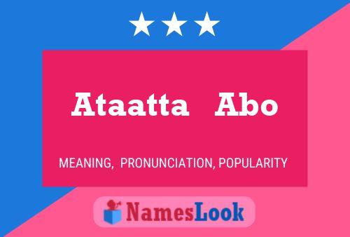 Ataatta   Abo Name Poster