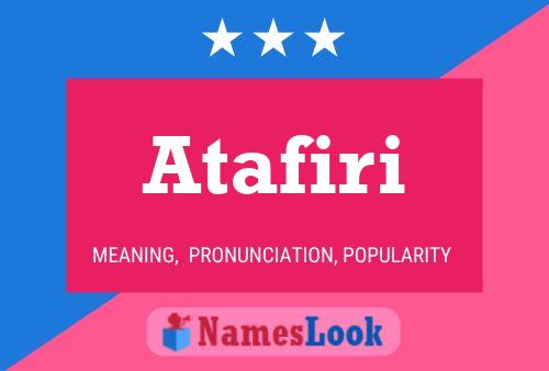 Atafiri Name Poster