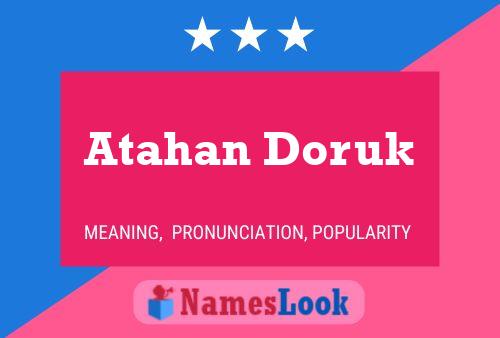 Atahan Doruk Name Poster