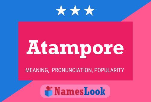 Atampore Name Poster