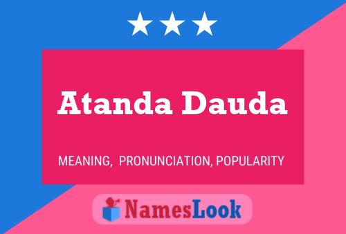 Atanda Dauda Name Poster