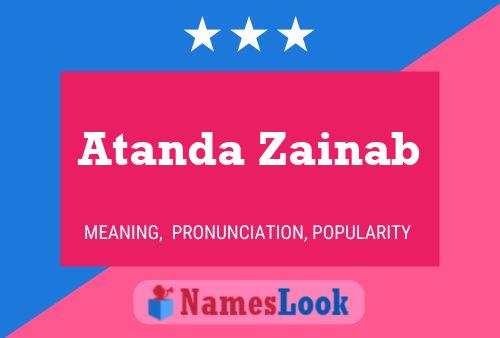 Atanda Zainab Name Poster