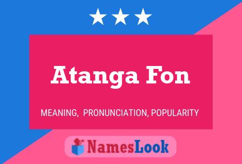 Atanga Fon Name Poster