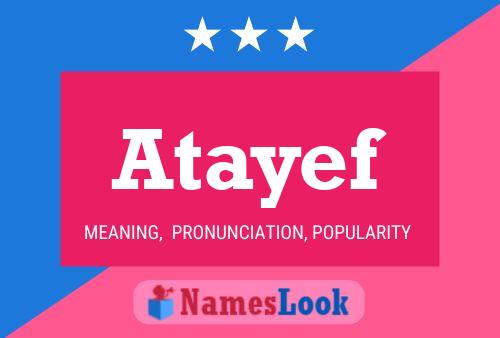 Atayef Name Poster